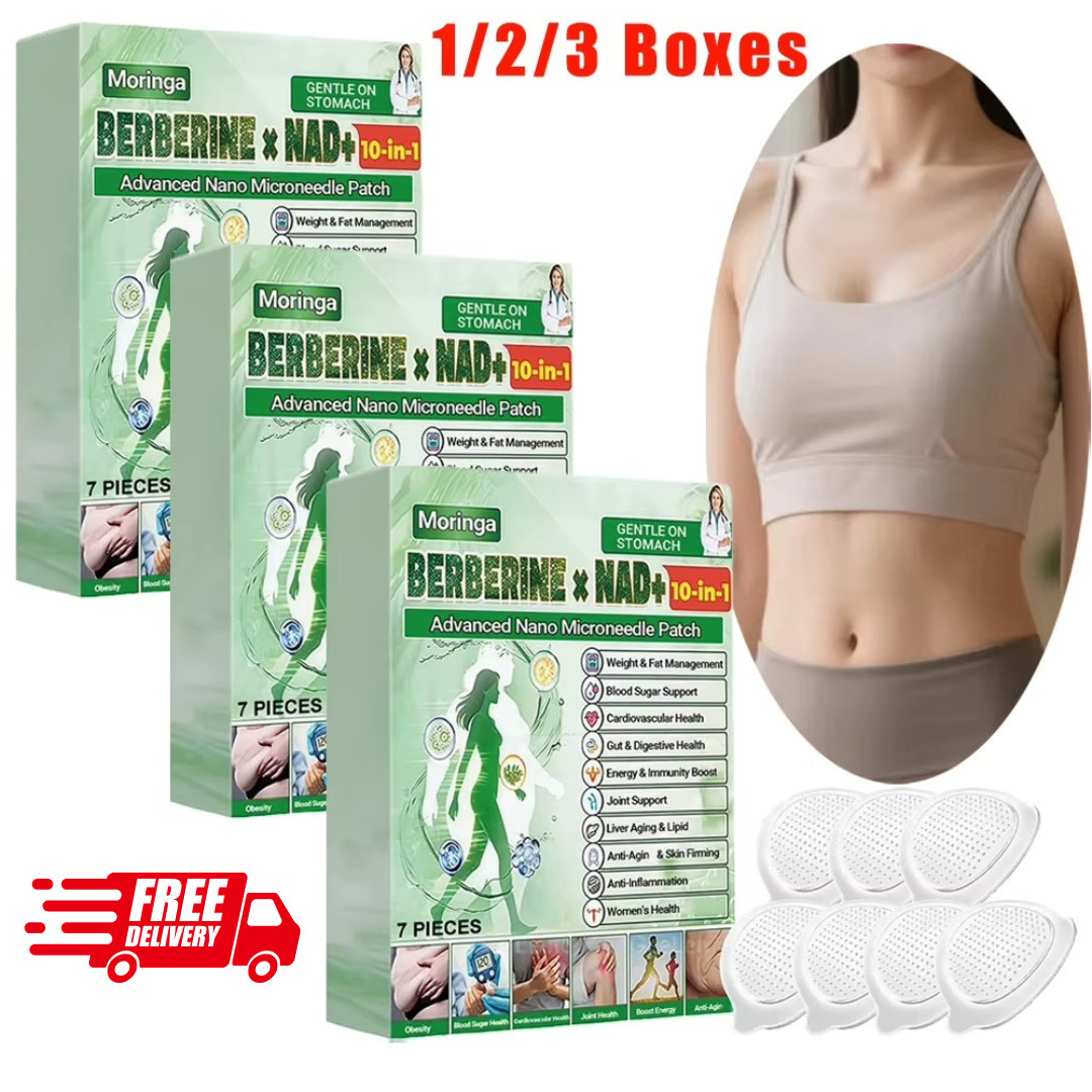 Moringa Berberine 10-in-1 Advanced Nano Microneedle Patch (7pcs/box)