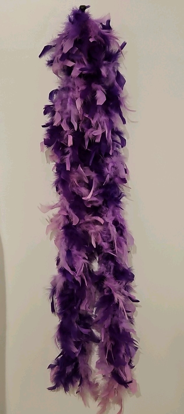 Two Shades Of Purple Feather Costume Boa 6' Length