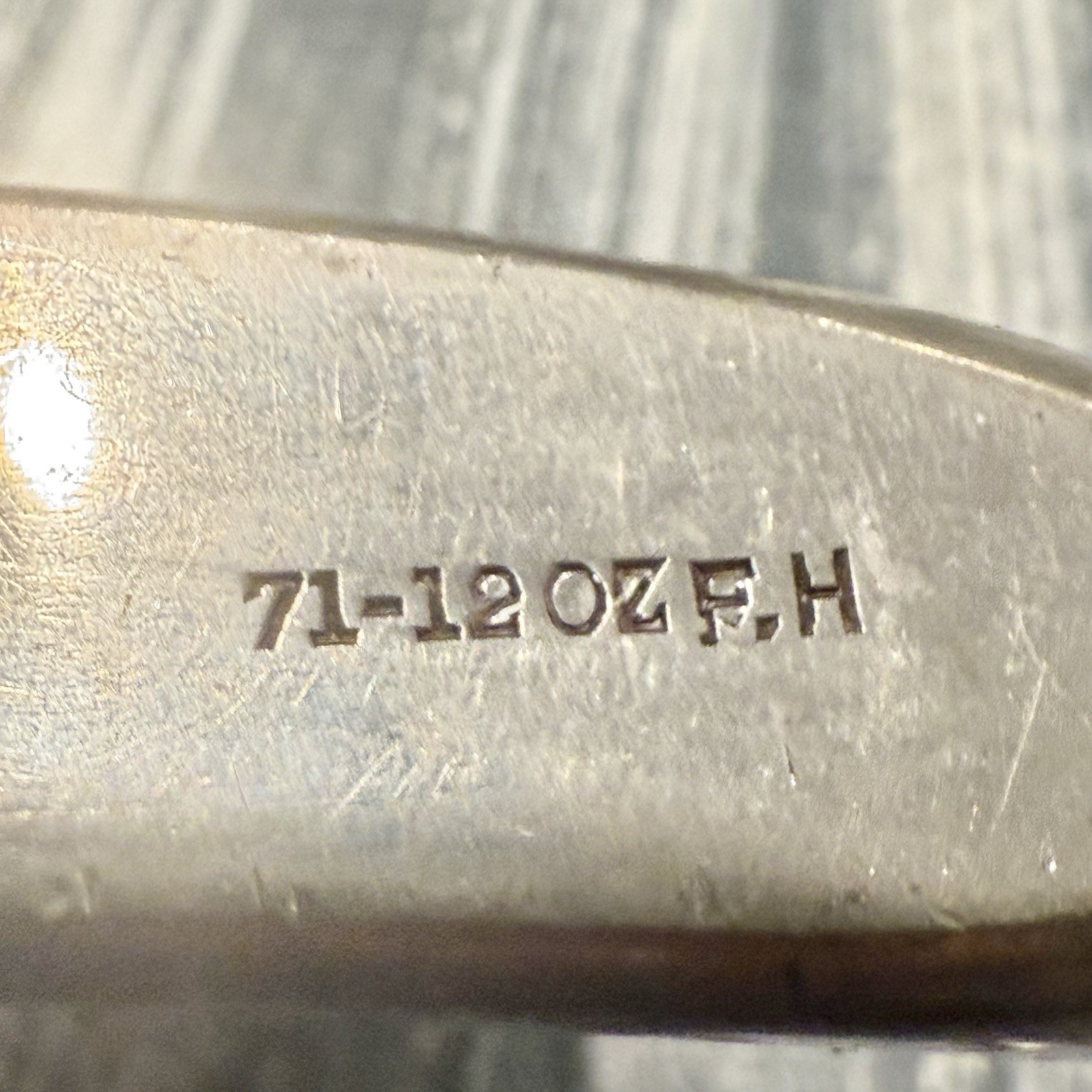 Antique James Dixon & Sons England Sheffield Flask 12oz Hammered