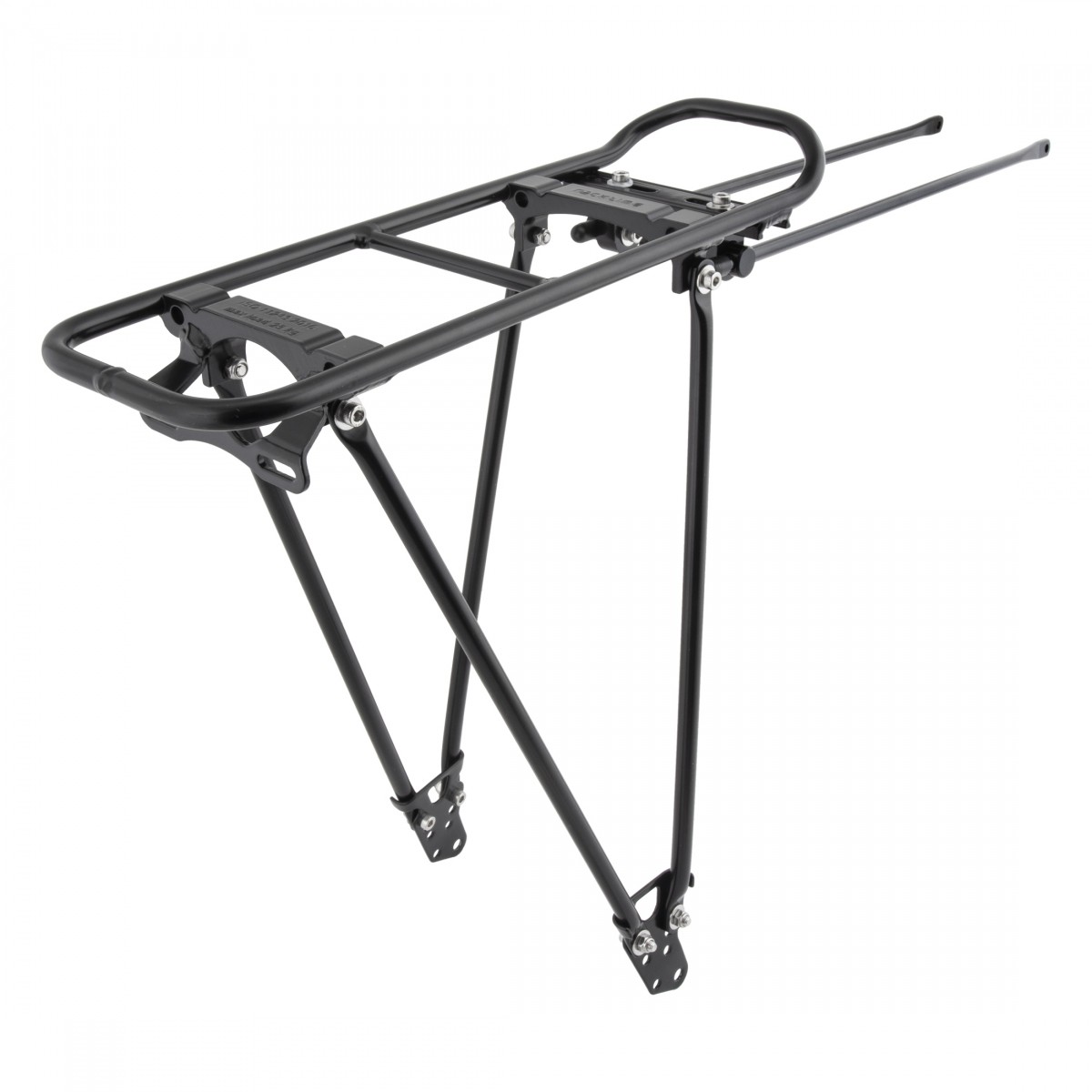 Racktime Foldit 1.0 Adjustable Rear Bike Rack for 26/28" Frames, Black