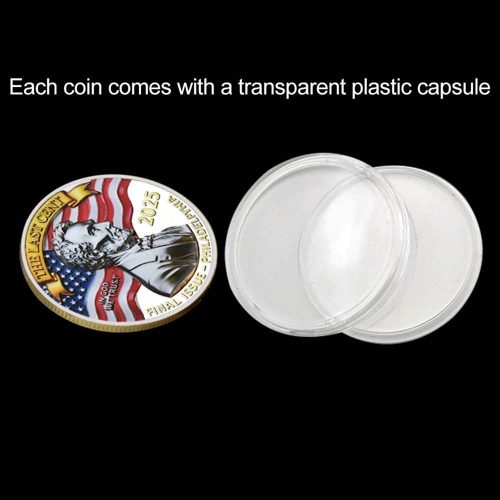 2025 Last Cent Commemorative Coin, Final Penny Tribute, R.I.P. Penny Collectible