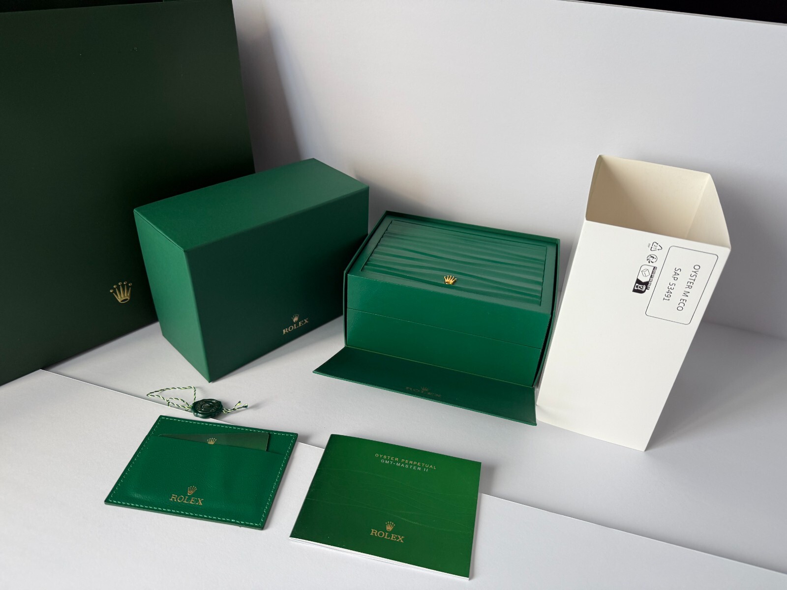Medium Rolex Box (Green on Green) ref : 53491.02 New Style M ECO