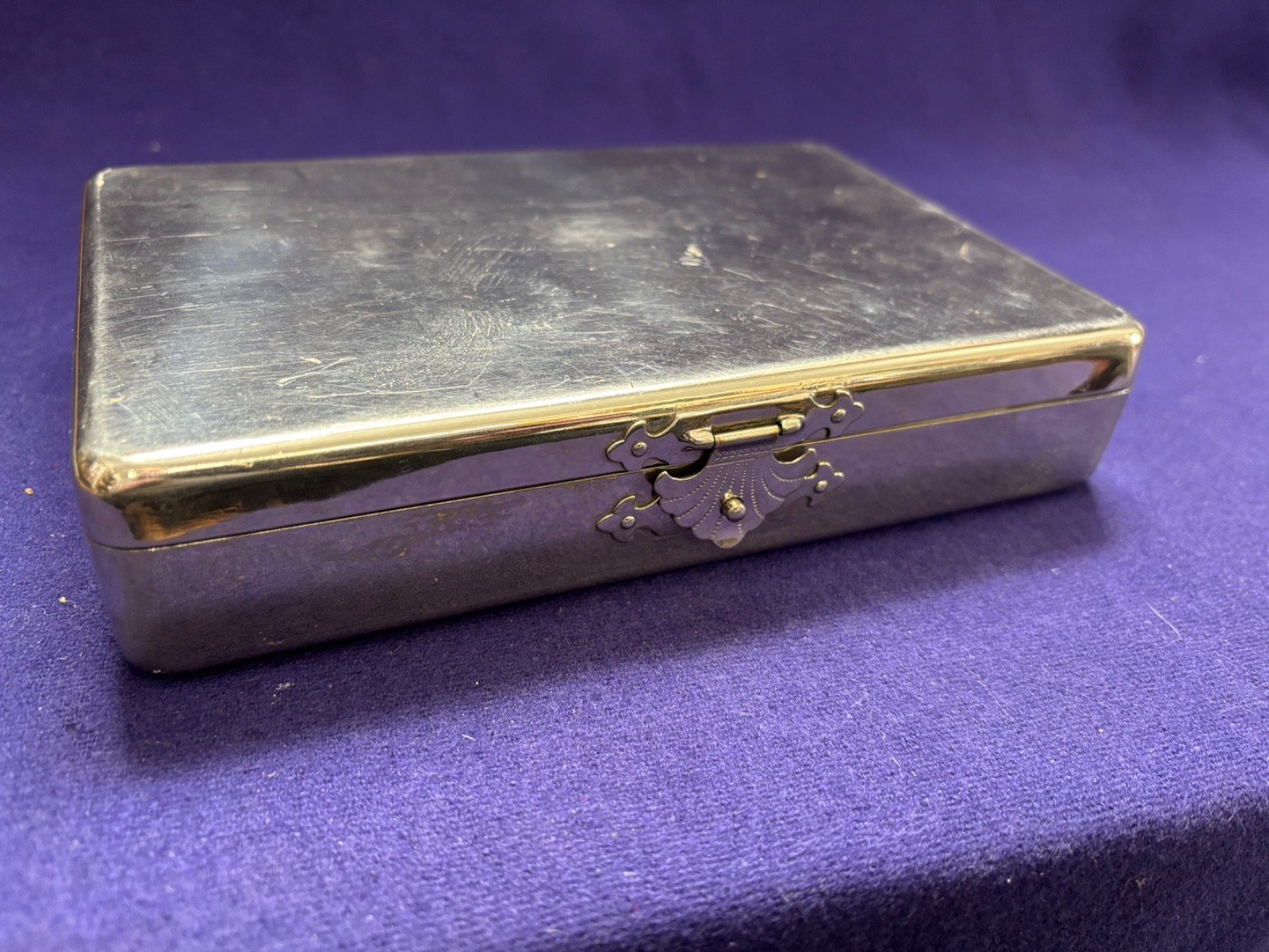 ANTIQUE VINTAGE ART DECO STEEL BOX ACUPUNCTURE KIT DISPLAY ONLY OLD ESTATE FIND