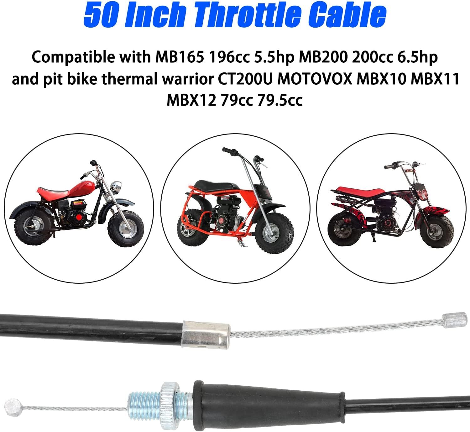 TWIST THROTTLE GRIP CABLE KILL SWITCH FOR COLEMAN CC100X CT200U-EX EXR MINI BIKE