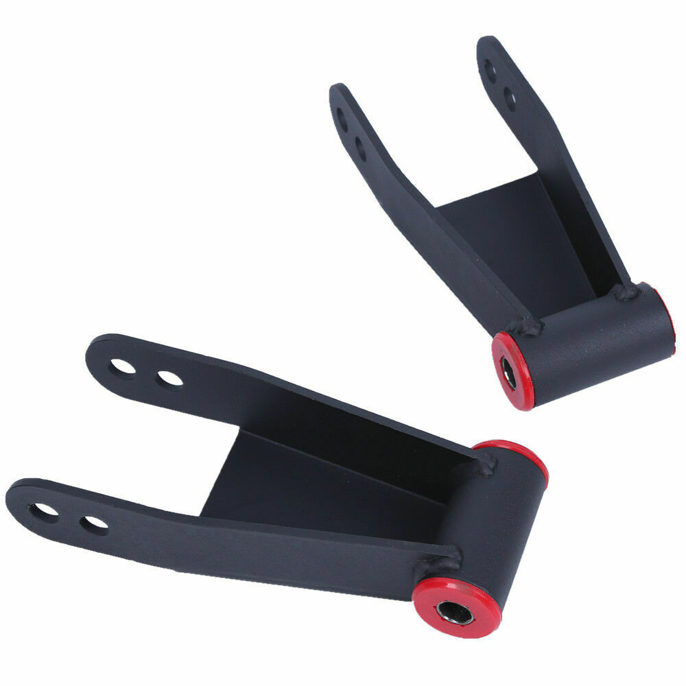 For 2004-2014 Ford F150 2"-3" Drop Lowering Shackles Adjustable Leveling Kit