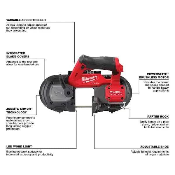 Milwaukee 2529-20 M12 FUEL Compact Band Saw (US STOCK)