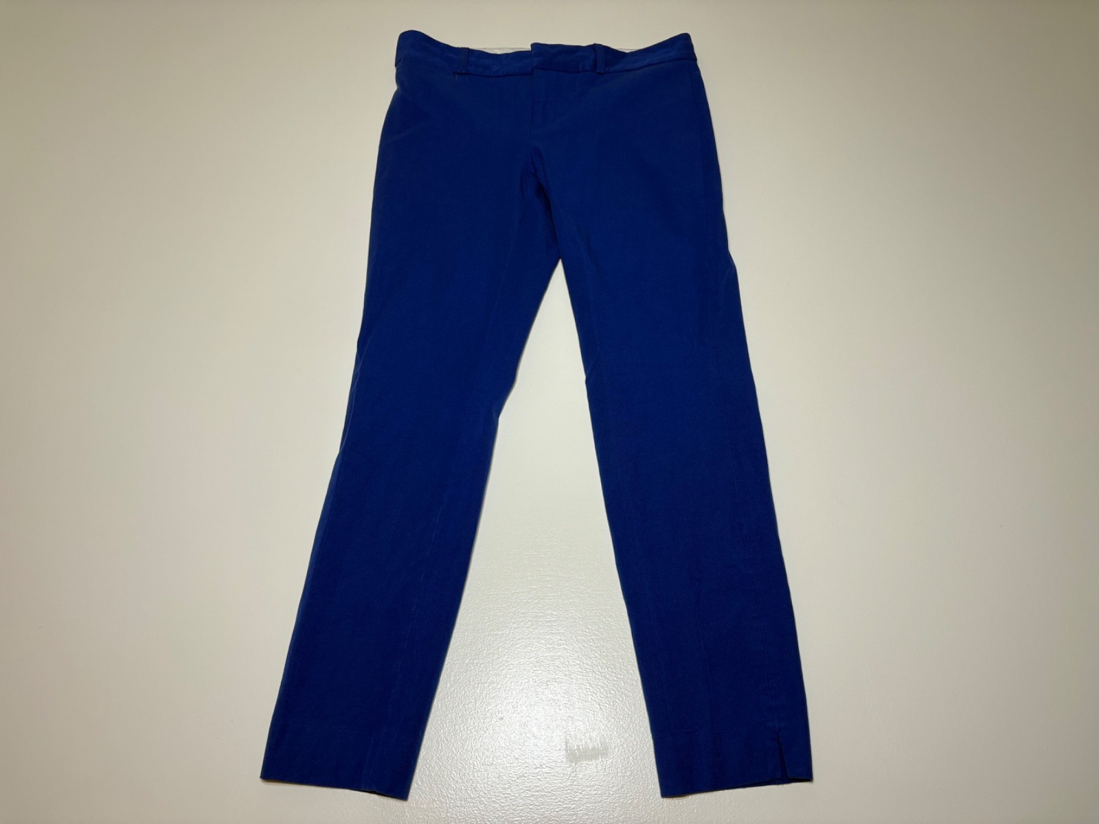 BananaRepublic Sloan Pants Womens 2 Blue Stretch Skinny Fit Office Wear Trouser