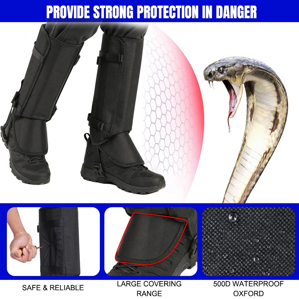 Anti Bite Snake Guards Legs Gaiters Protector Outdoor Hunting Hiking Boots Cover