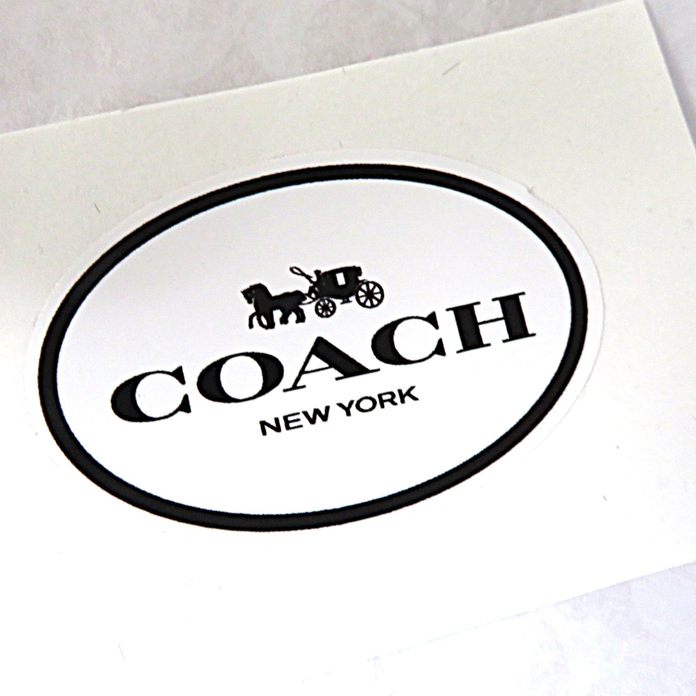 NEW 1 Med Coach Gift Box w/ Tissue~Sticker~3.5' Black Ribbon~10.5 x12.5 x4.5