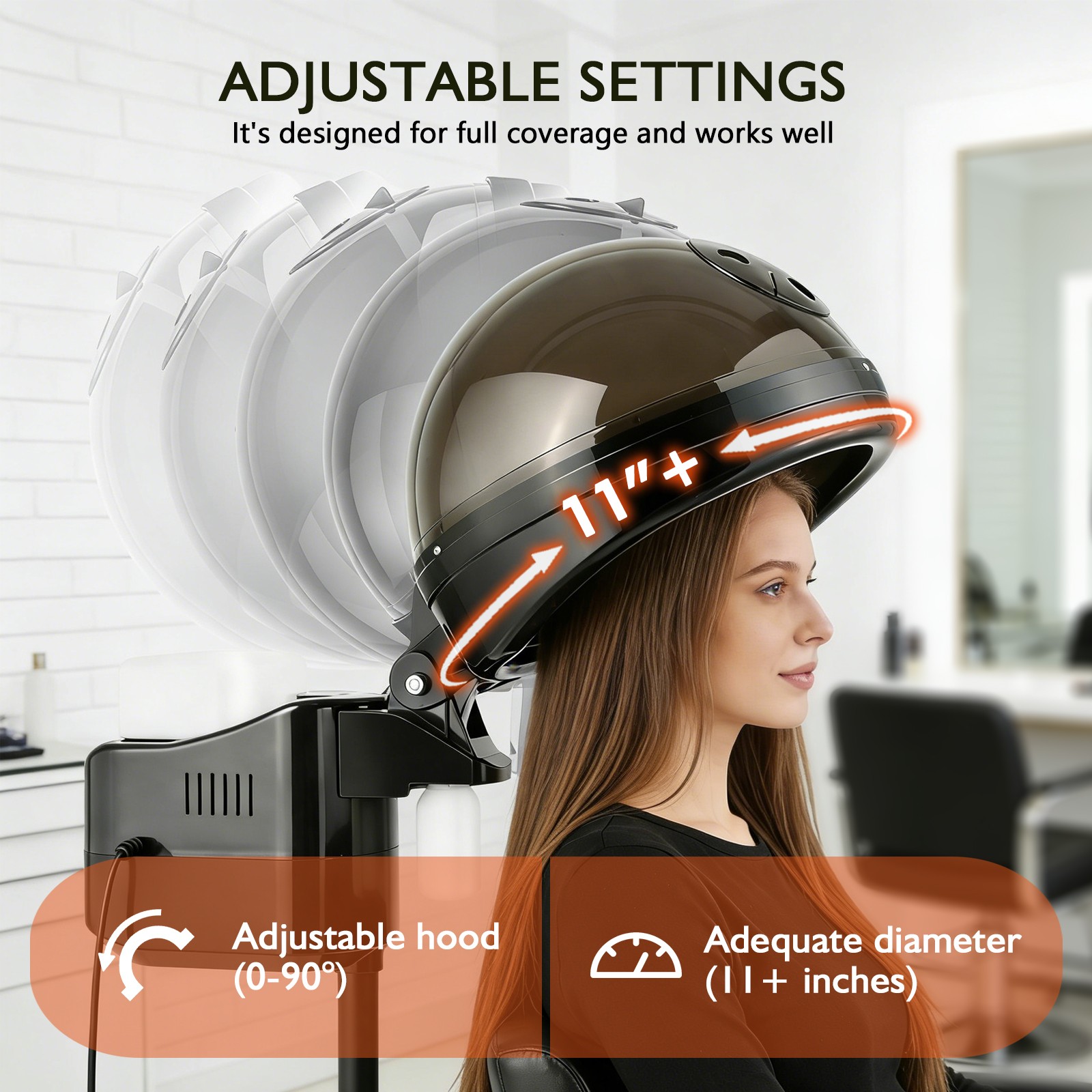 Pro Hair Steamer Deep Conditioner Hooded Hair Care Spa Therapy Beauty Salon Home