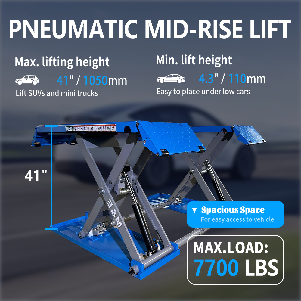 Pneumatic Platform Scissor Car Lift Table Hydraulic Lift Underground Auto Lift