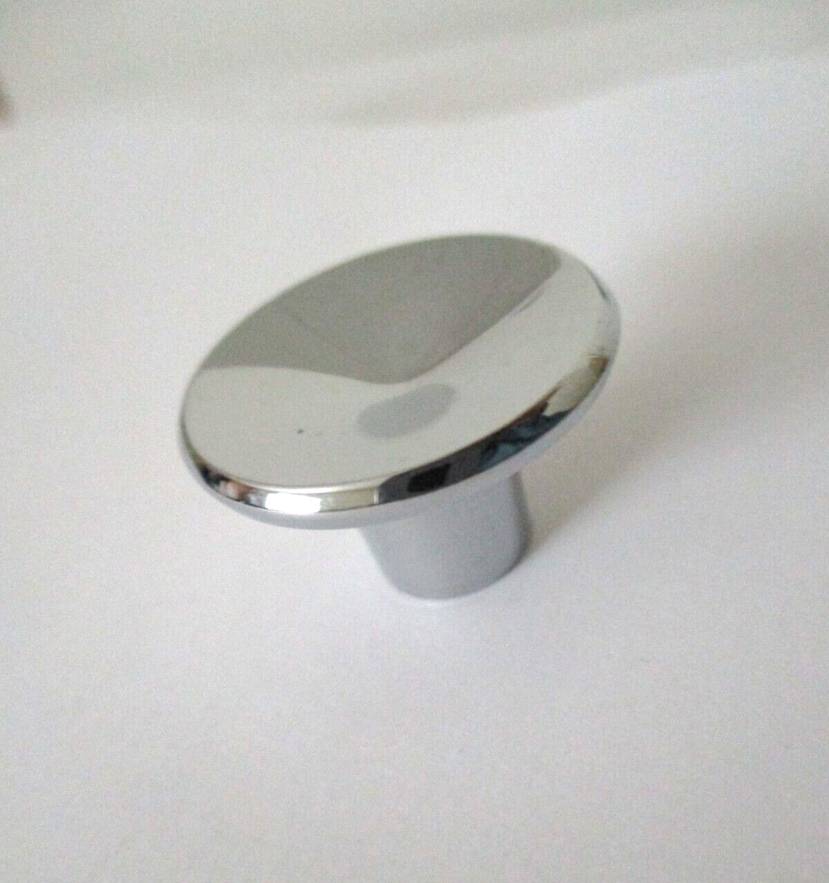 8 New Chrome Round Concave Knob Pull Drawer Cabinet 1”