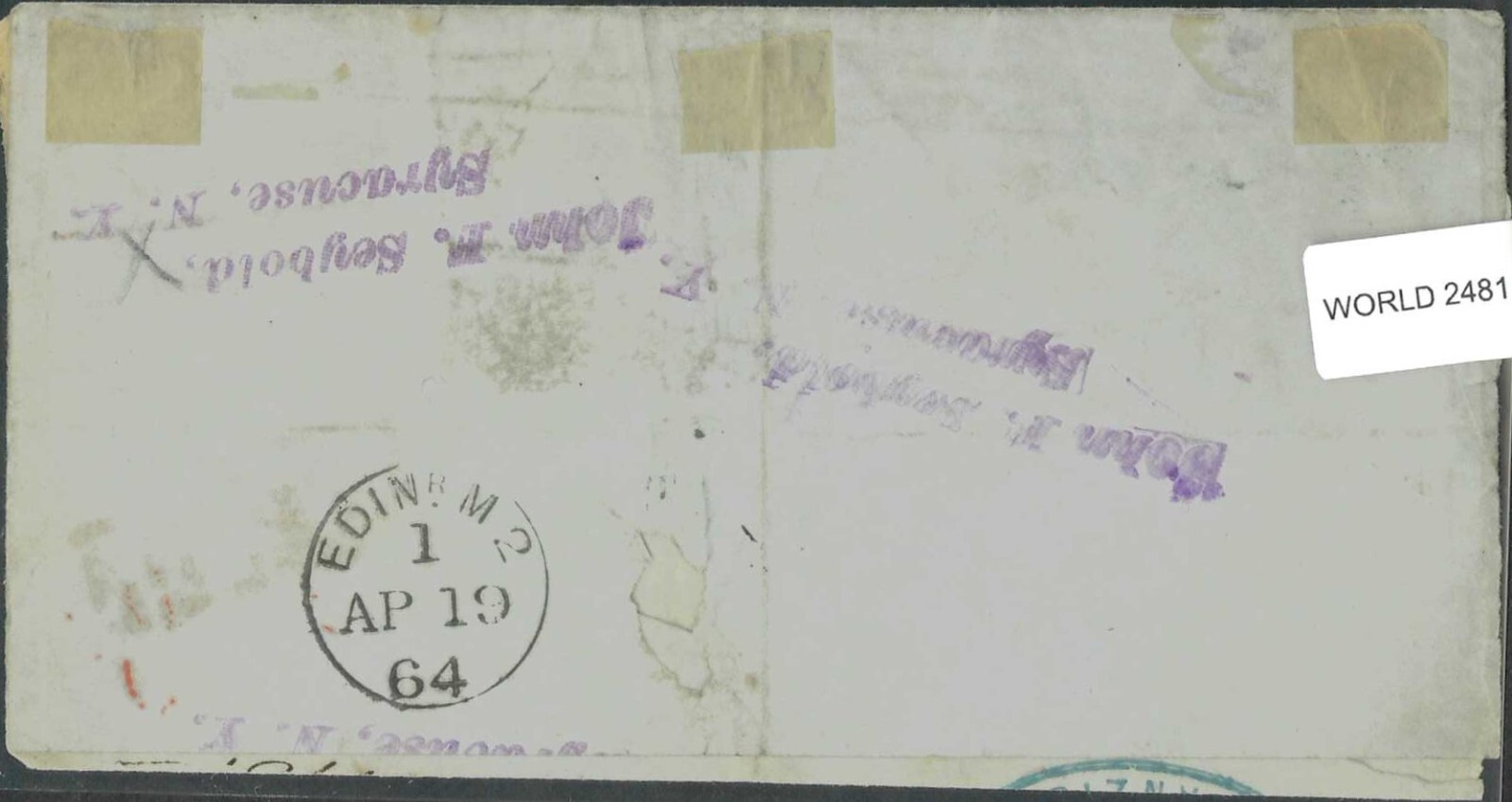 SAVOYSTAMPS GERMANY 1864 COVER FROM DANZIG, FRANKED MULTIPLE WITH PRUSSIA 1 SGR