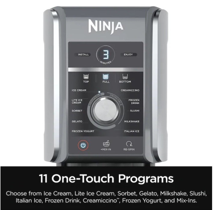 Ninja 0.5qt Stainless Steel Creami Deluxe NC501 New Open Box