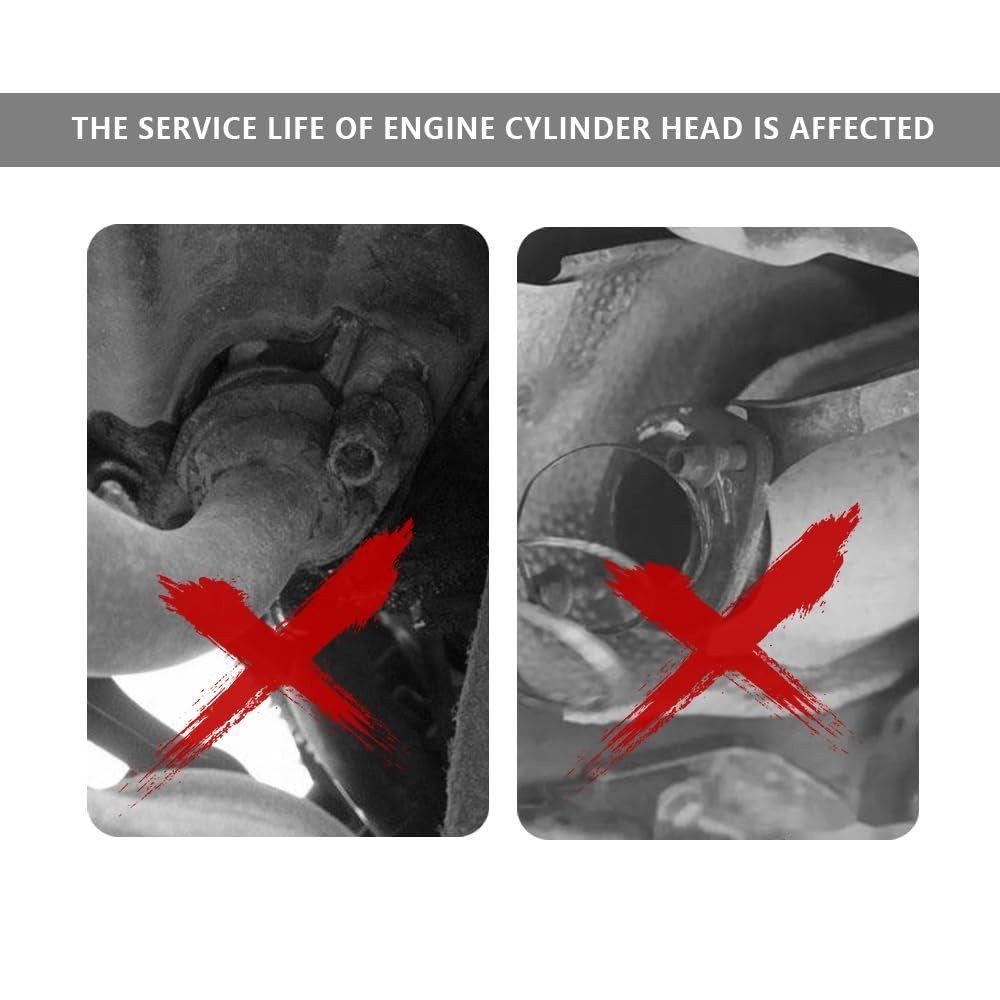 2PCS Car Exhaust Gasket,2.25" 2-Bolt Exhaust Flange Gasket Car 2.25inch