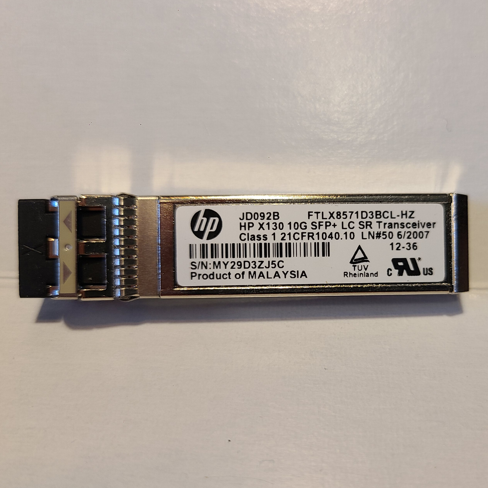 Genuine HPE JD092B X130 10G SFP+ SR 10GBASE-SR Module MMF 850nm 300m Transceiver