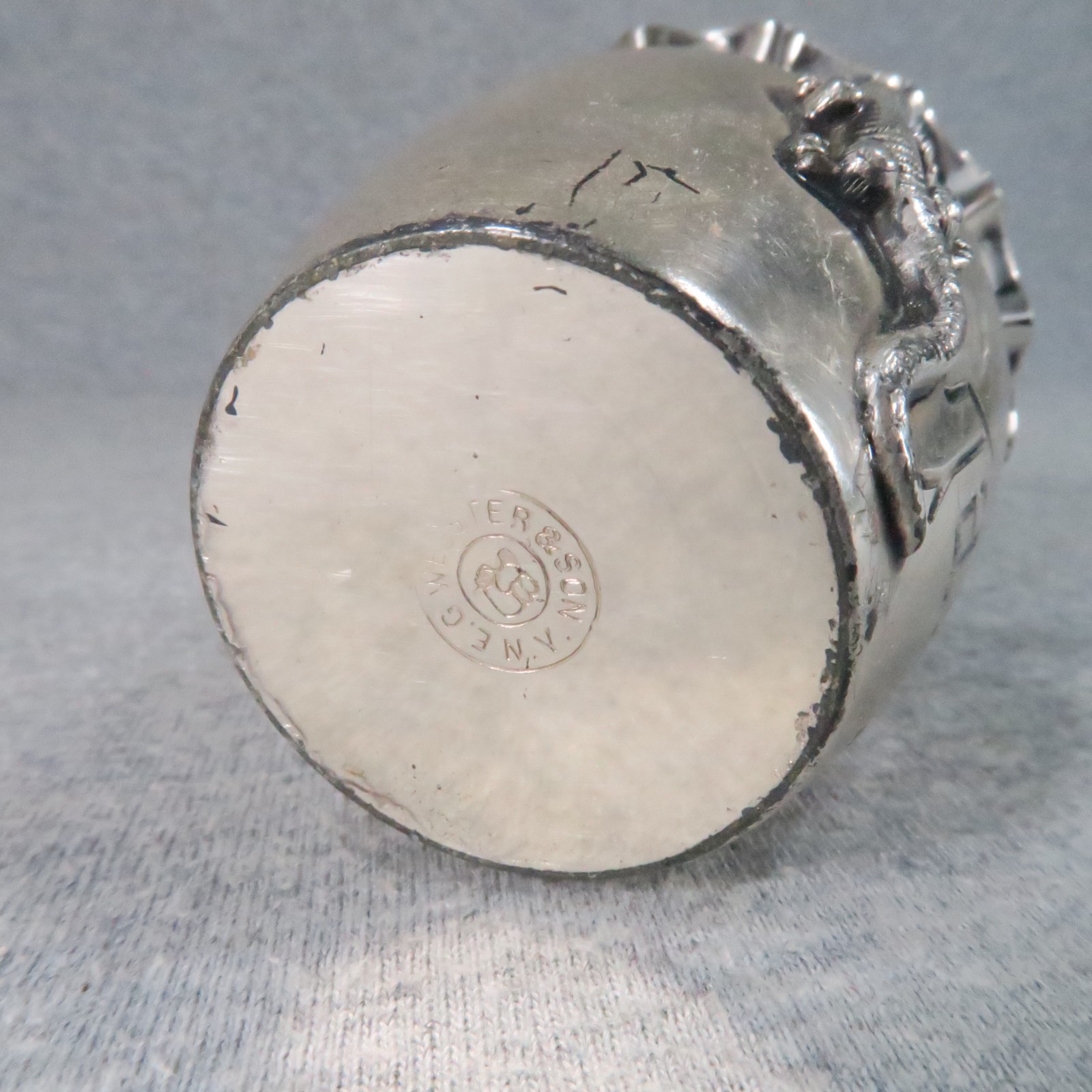 Antique Silverplate Figural Toothpick Holders w/ Boy Owl Chick Egg Frog Lot of 6