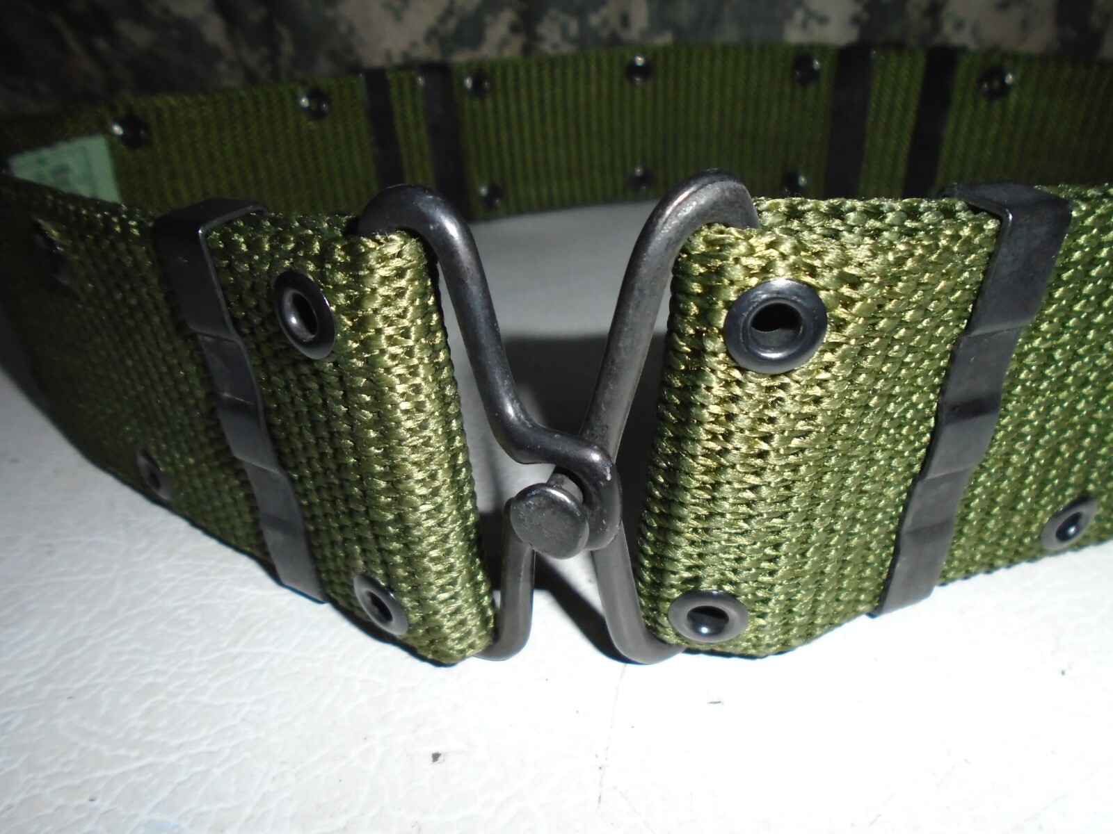 NEW US Military Individual Equipment Nylon Webbing LC Belt OD Green Size Large