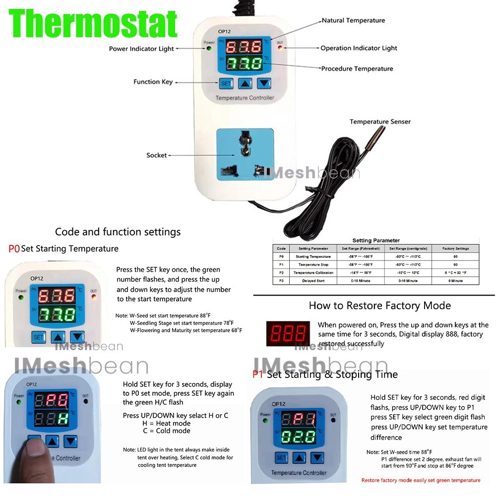 4x4 Complete Grow Tent Kit w/Full Spectrum Grow Light Air Ventilation Filter Sys