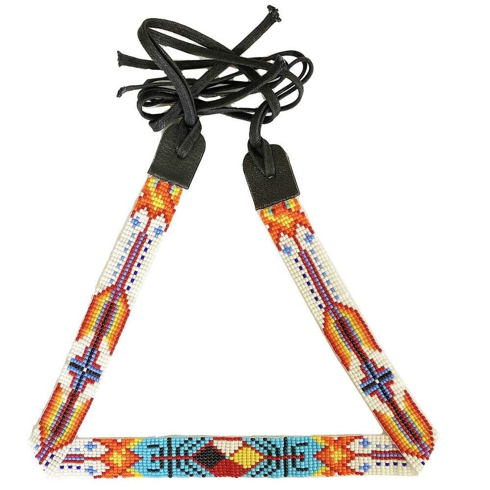 Handmade Beaded Native Style Beaded 4 Direction Beadwork Cowboy Hatband