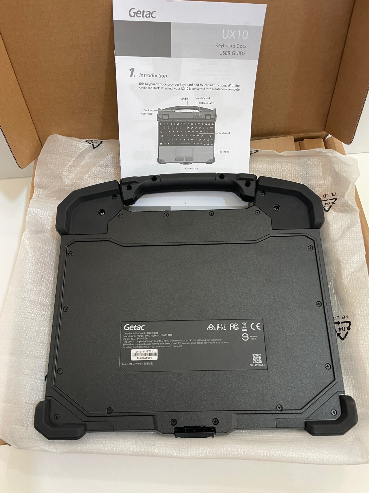 Getac UX10 Detachable US Keyboard TF1-FRU KBD ASSY, US, BACKLIT NEW