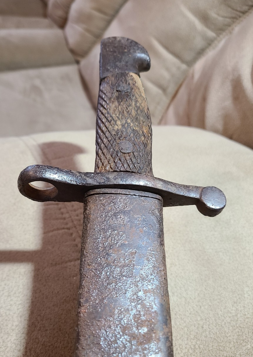 Toledo Spain WW1 WW2 Bolo Bayonet Complete But Rough For Restoration