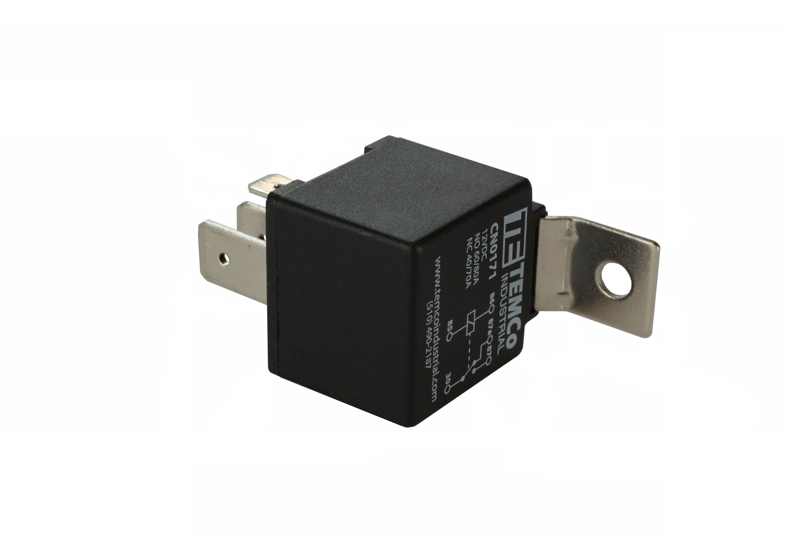 5 LOT TEMCo INDUSTRIAL 12 V 60/80 Amp Bosch Style S Relay SPDT Automotive