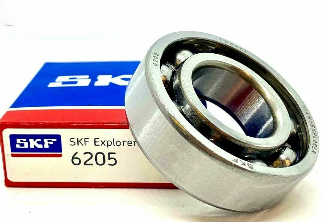 NEW SKF 6205 DEEP GROOVE BALL BEARING, OPEN TYPE, NO SEALS 25x52x15 mm