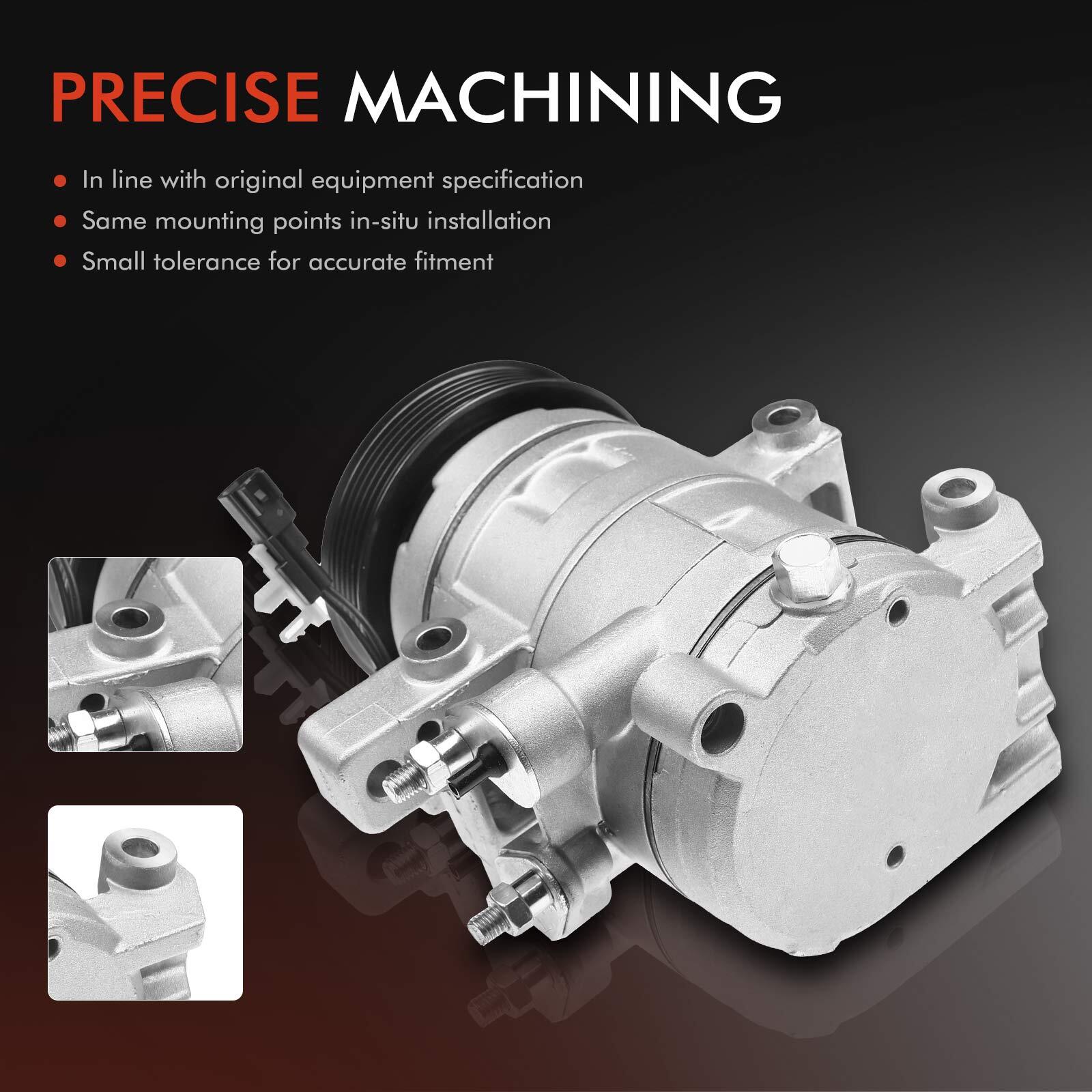 A/C Compressor w/ Clutch & Pulley for Ford Mustang 2011-2022 5.0L 5.2L DKS17DS