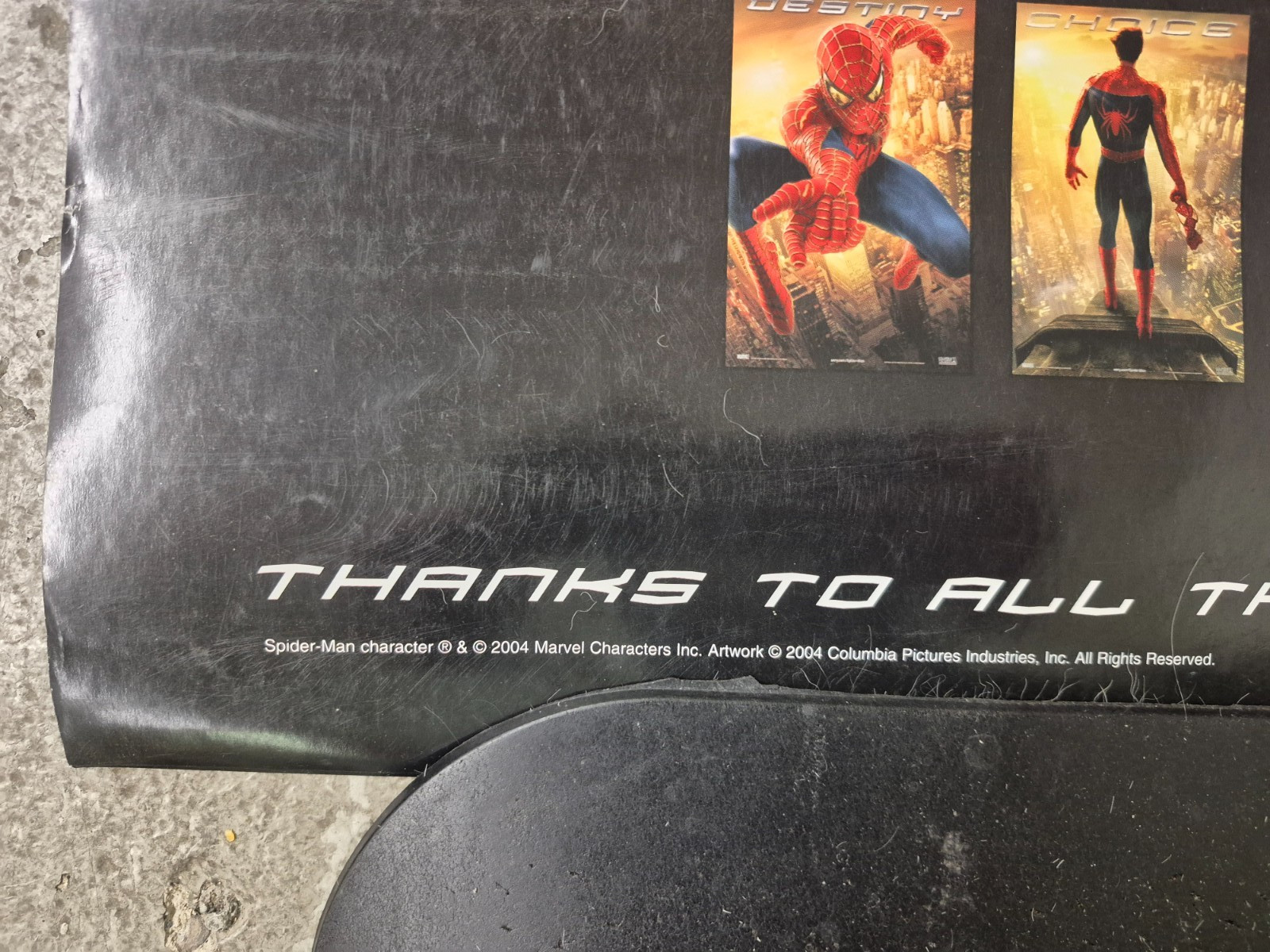 SPIDER-MAN 2 Original Movie Poster DS 27x40 Charity Donation Spiderman Poster