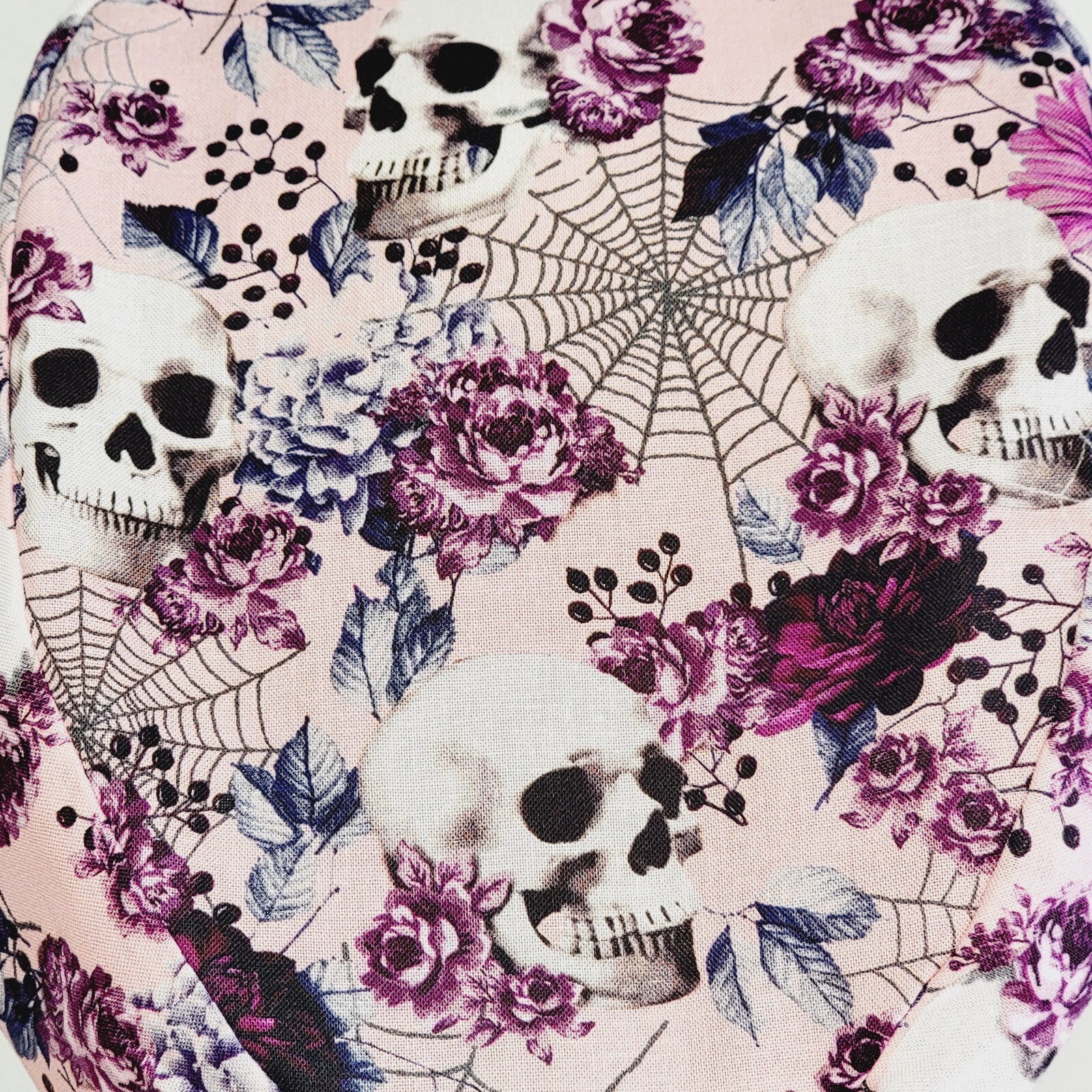 Halloween, Skull, Women Scrub Hat, Surgical Cap, Nurses Hat, Medical USA Made