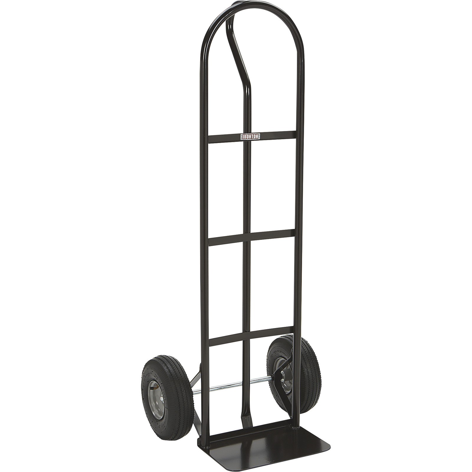 Ironton Steel Pneumatic Hand Truck Dolly, 600-Lb Capacity, Heavy-Duty Steel