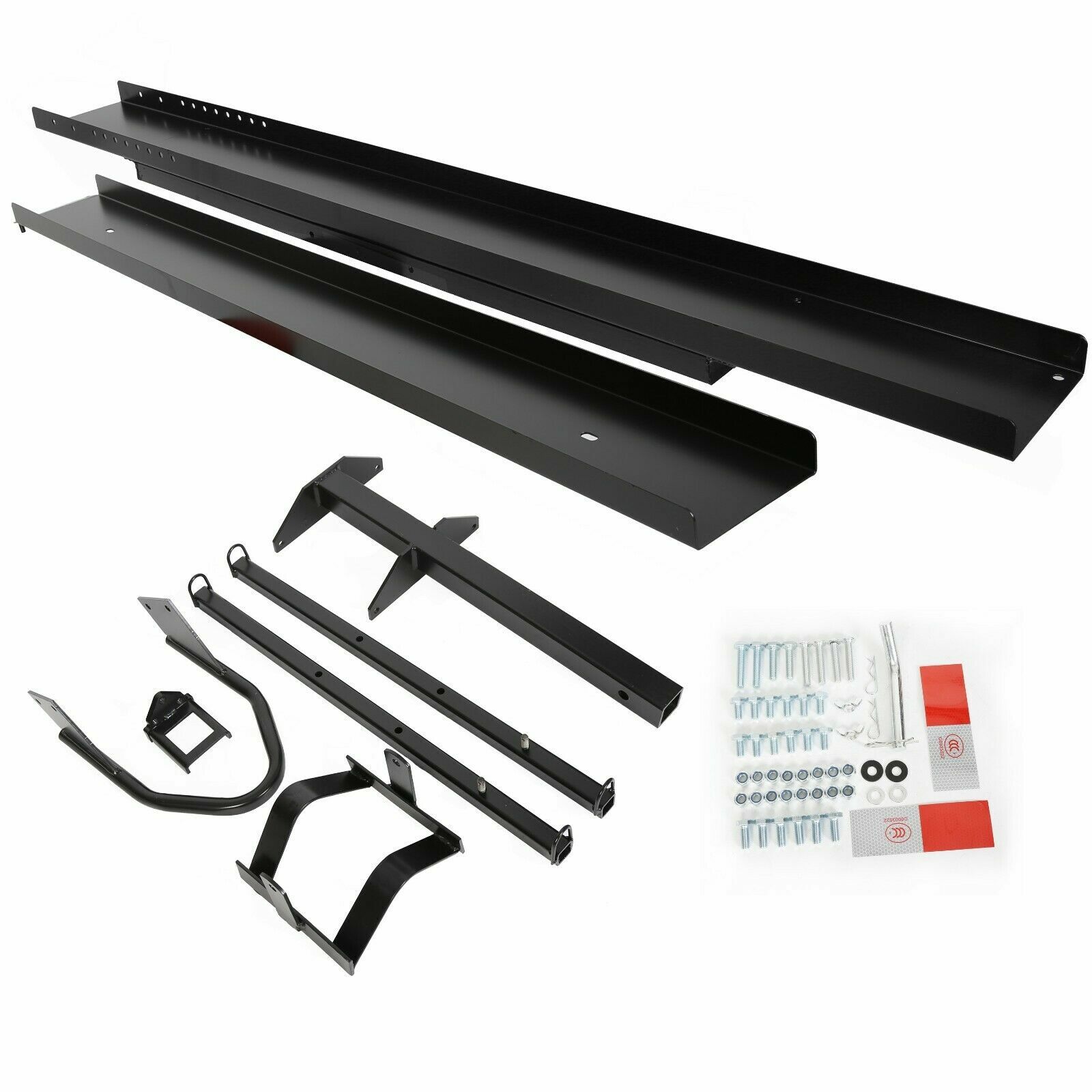 600LBS Black Motorcycle Carrier Hitch Mount Steel Dirt Bike Rack Hauler w/Ramp