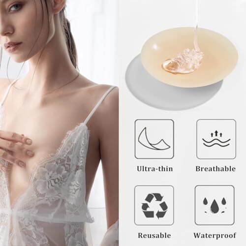 2024 Newest Cakes Cover Seamless Nipple Covers Ultra Thin Sticky Breast Large