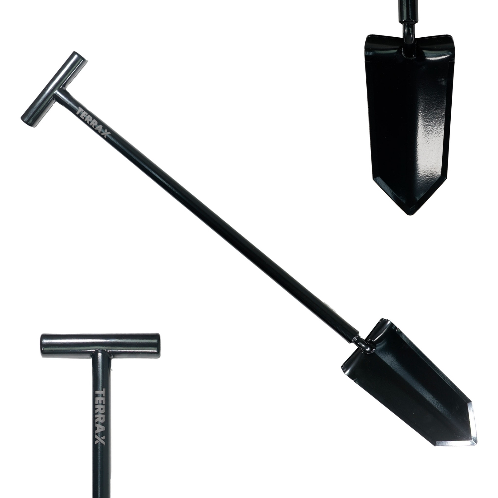 TerraX Heavy Duty 34" inch Shovel with Protective Cover