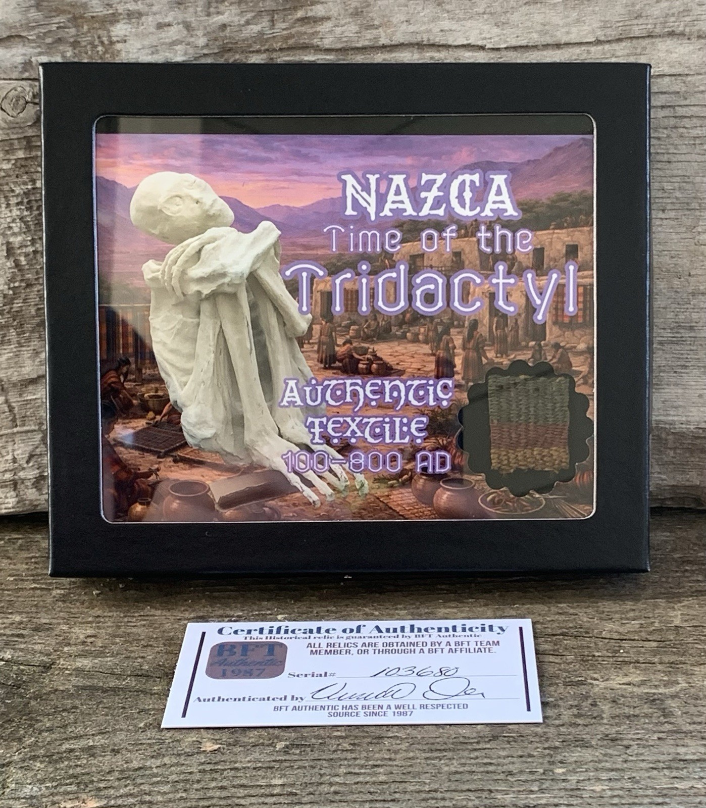 Nazca Peru “Tridactyl” Culture Period Textile Alien 100-800 AD UFO