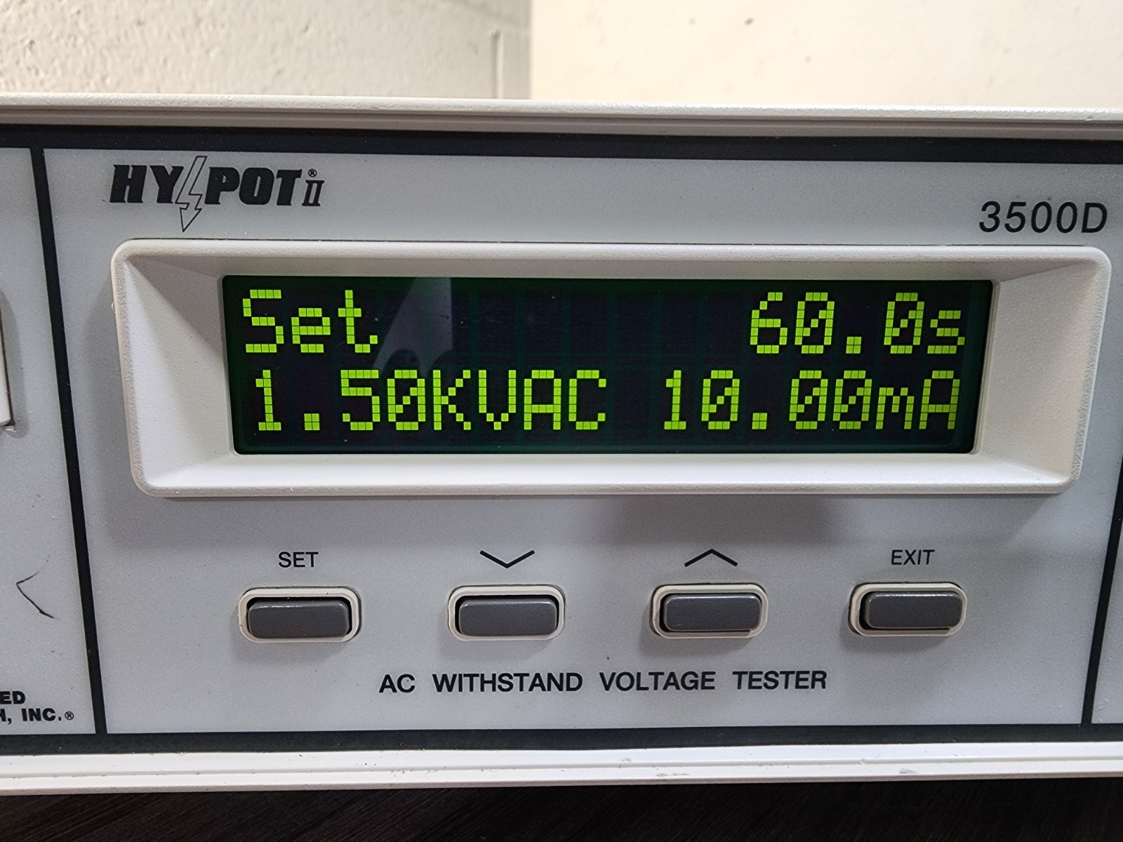 Associated Research HY•POT II 3500D AC Withstand Voltage Tester 5kV 12mA