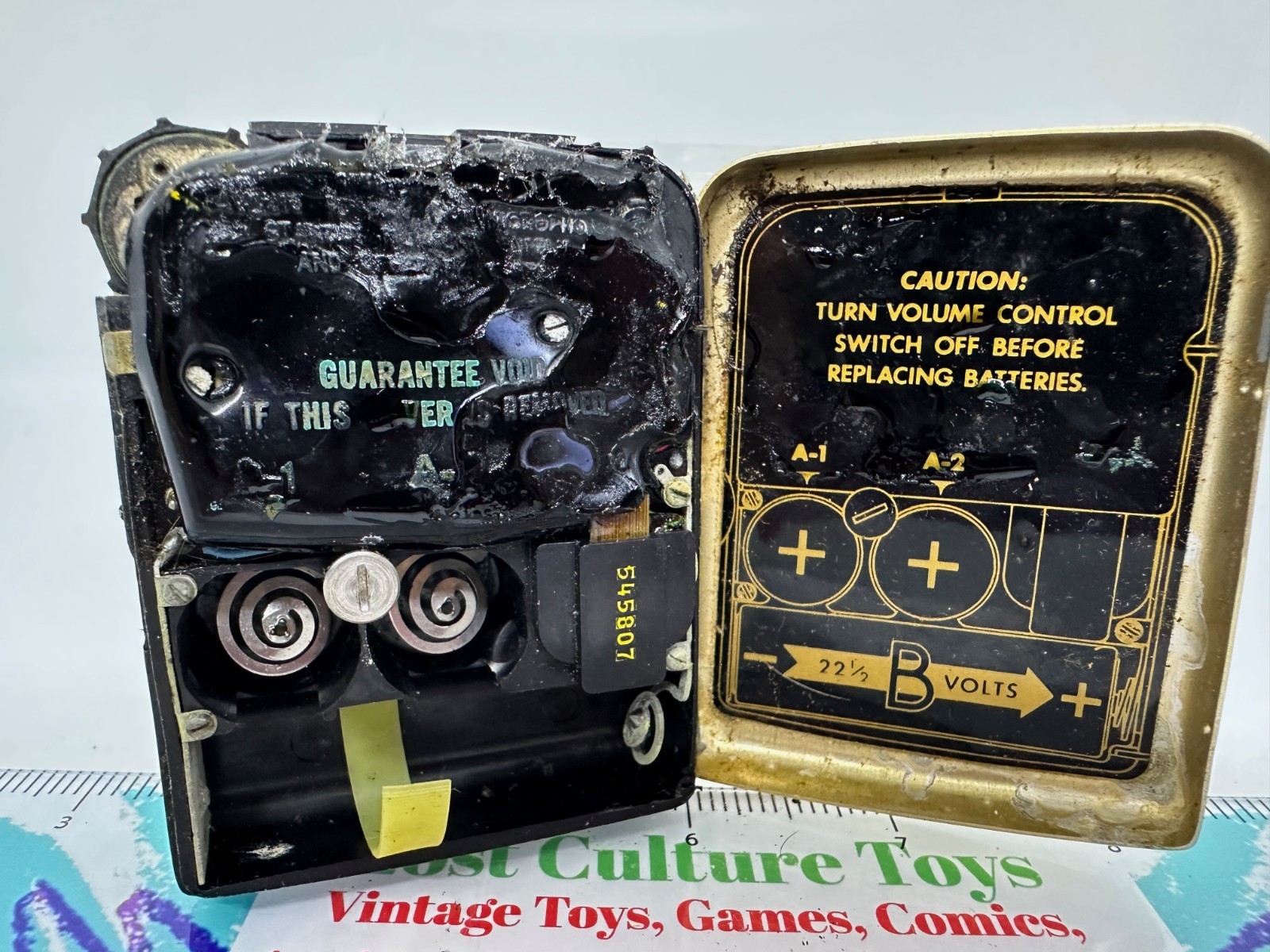 Vintage 1950s Zenith Hearing Aid Model Royal Gold Device Only