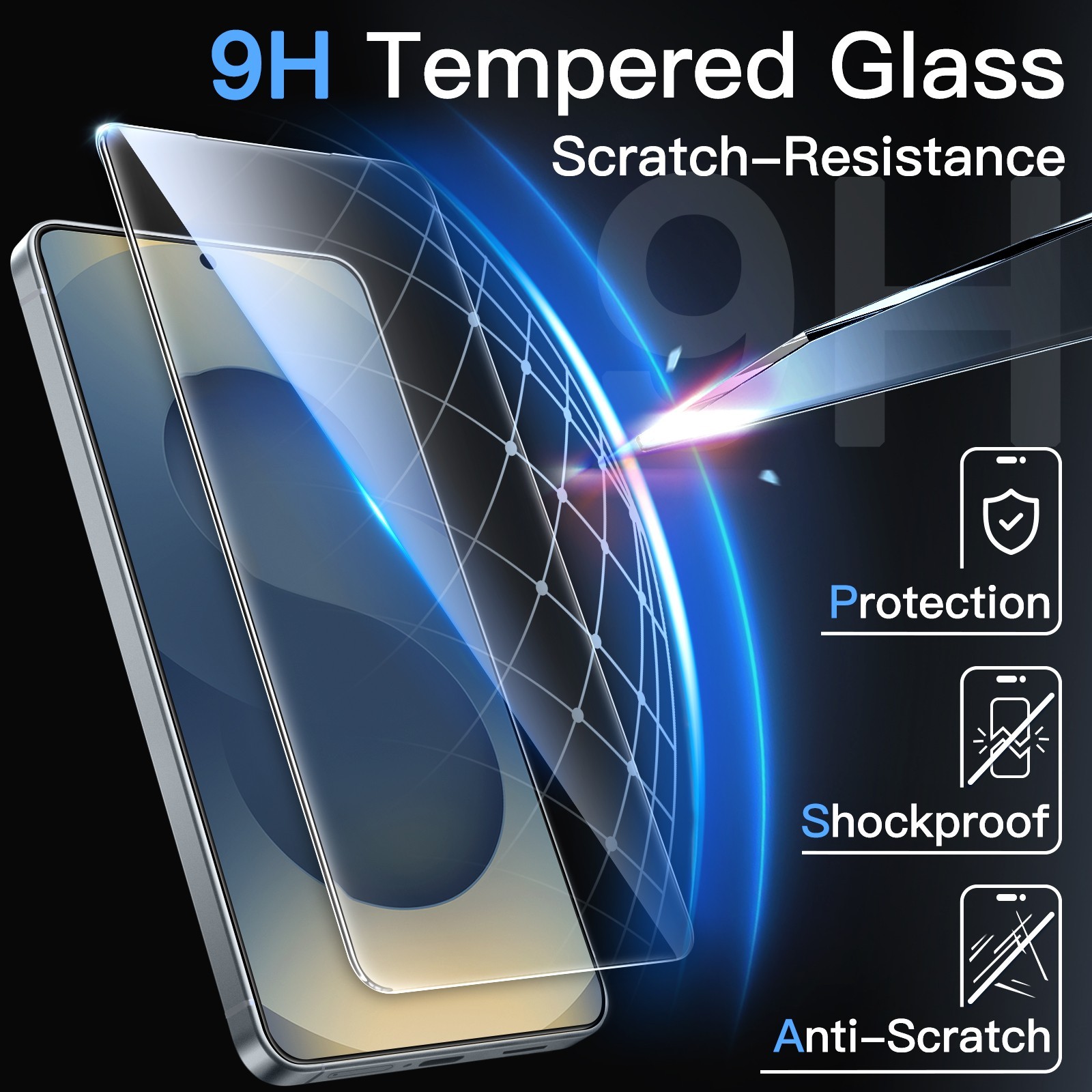 JETech Screen Protector for Samsung Galaxy S26/S26 Ultra, 2-Pack