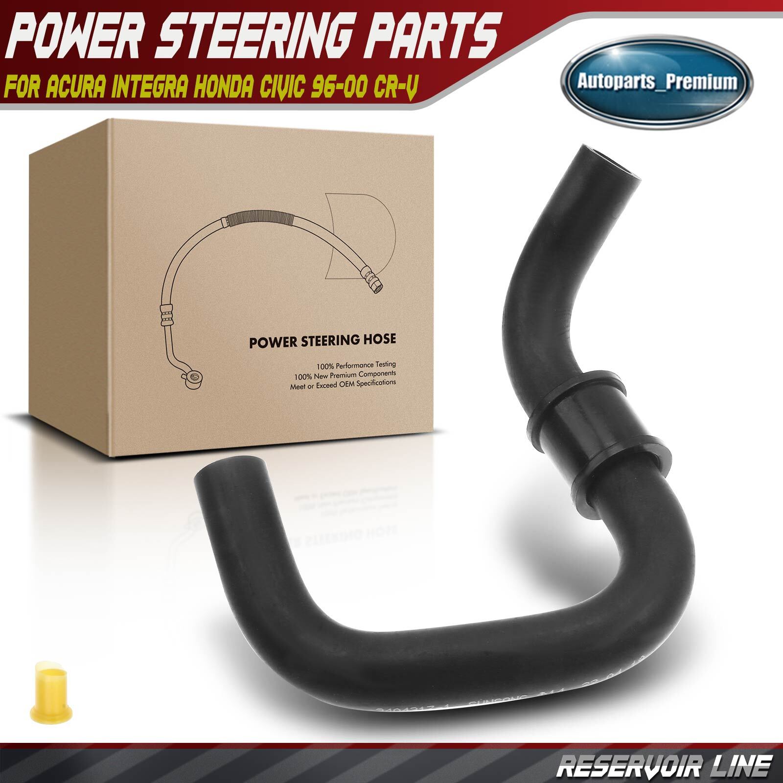 Power Steering Reservoir Line Hose for Acura Integra Honda Civic 96-00 1.6L CR-V