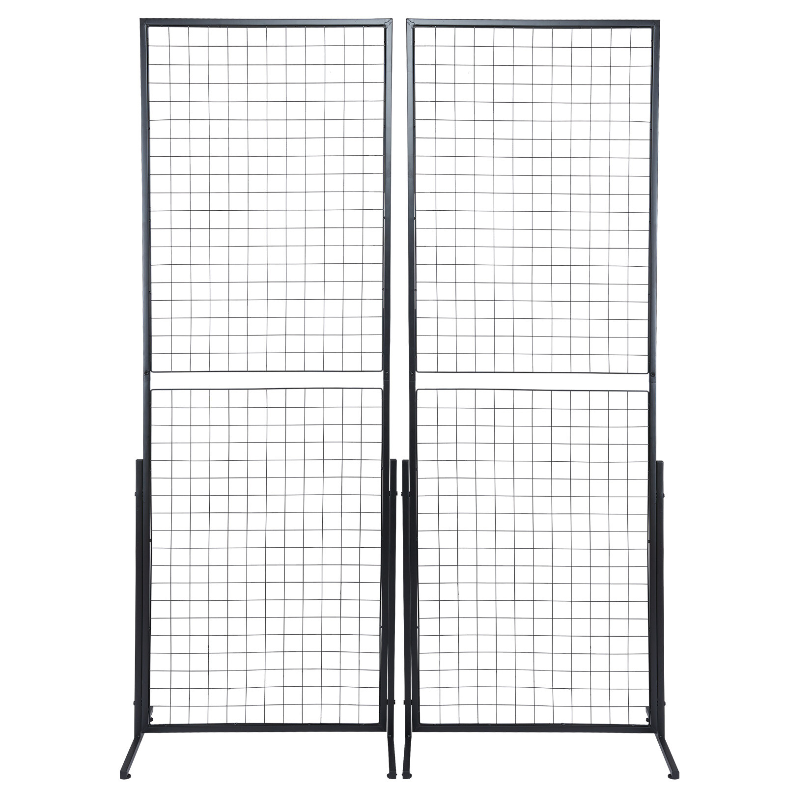 VEVOR 2' x 5.6' Grid Wall Panels Tower 2 Packs Wire Gridwall Display Racks