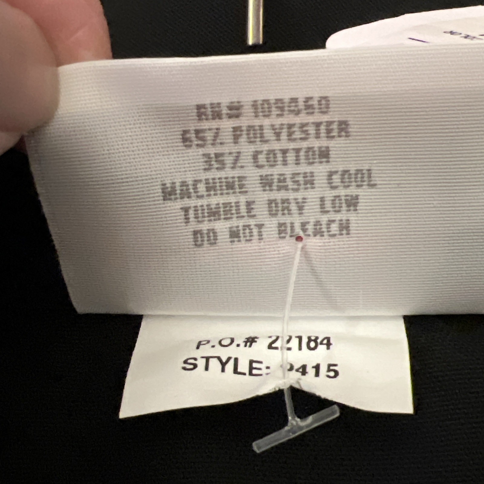 Uncommon Threads Chef's Coat-New With Tags -Black Large