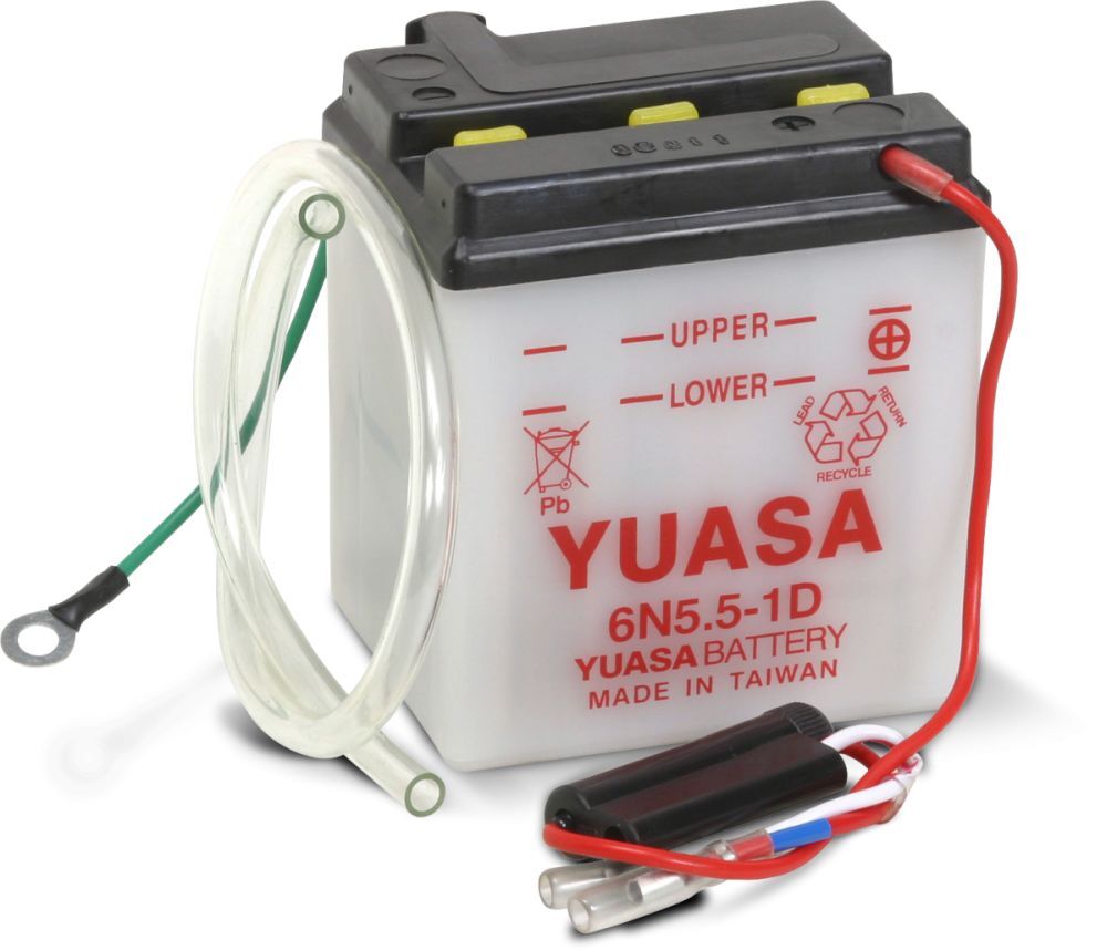 Yuasa Conventional 6N5.51D 6 Volt Battery For Honda CT90 Trail 1966-1979