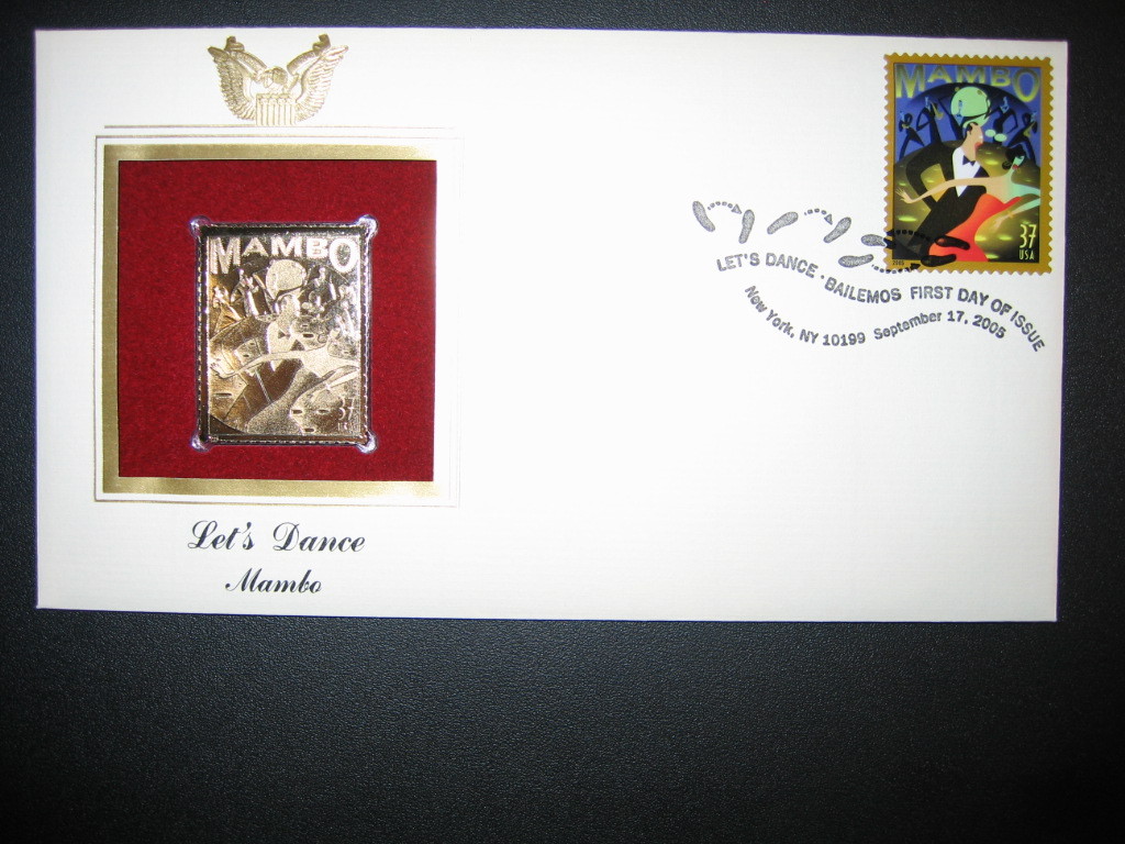 2005 Let's Dance Mambo Replica Gold Golden Cover Stamp