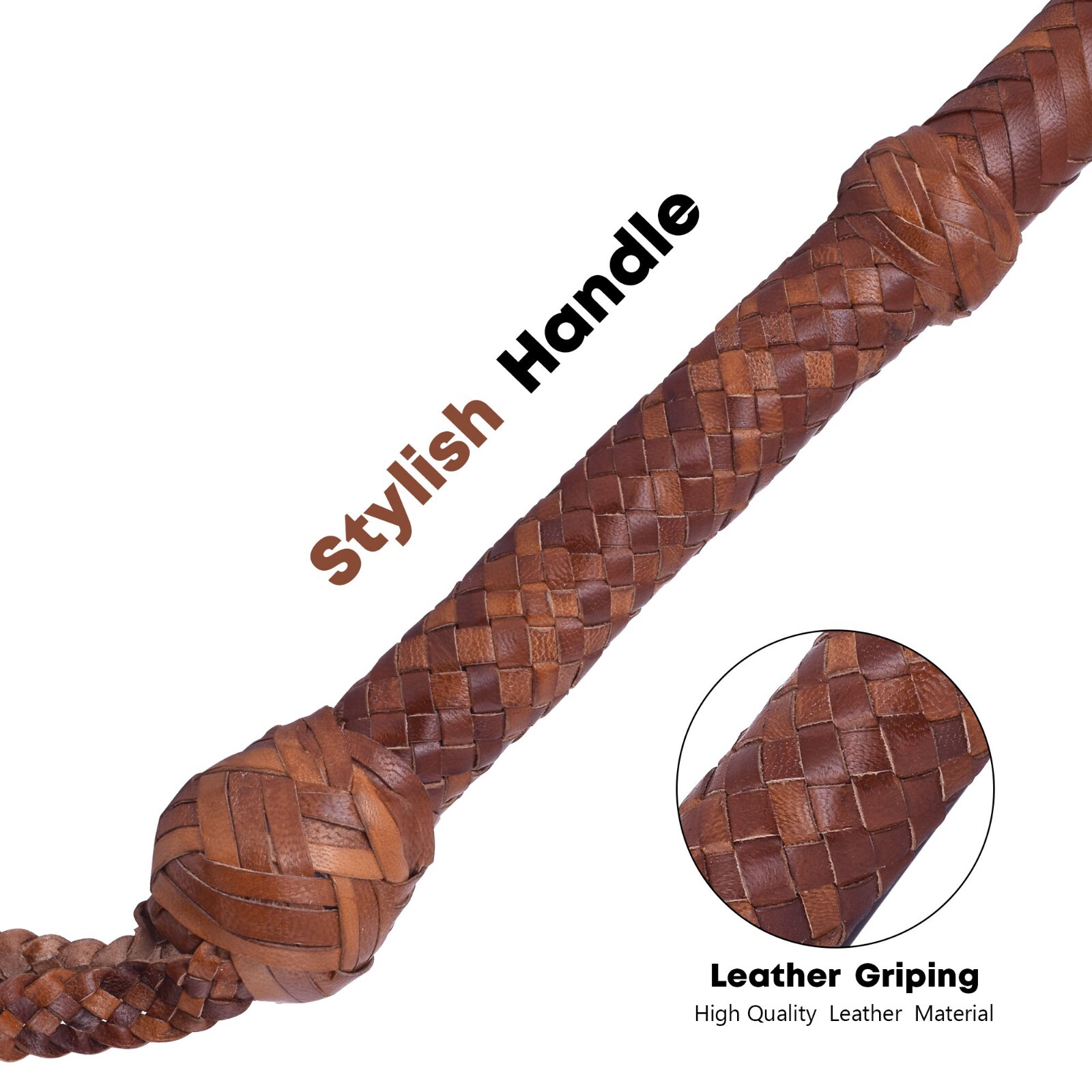 Kangaroo Hide Leather BULL WHIP 04 to 16 Feet Long 16 Plaits Indiana Jones Whip