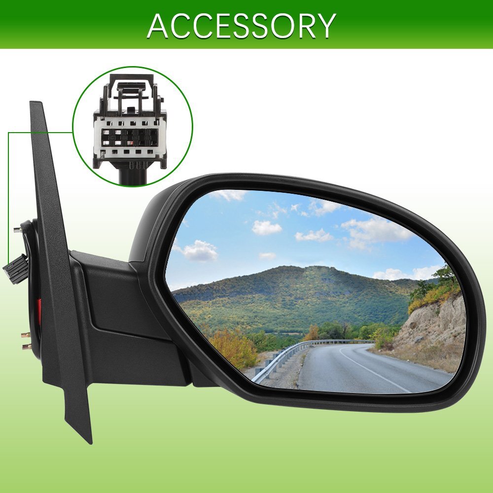 Passenger Side Power Door Mirror For 07-13 Chevrolet Silverado GMC Sierra Pickup