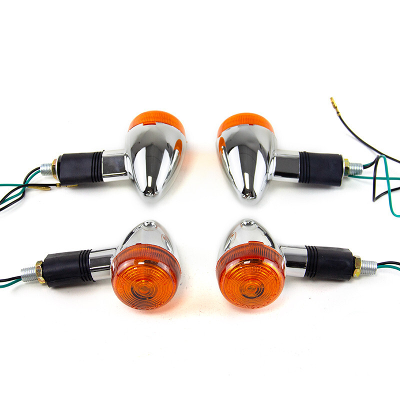 4pcs Amber Turn Signal Lights for Suzuki Boulevard C109R C50 C90 S 40 50 83