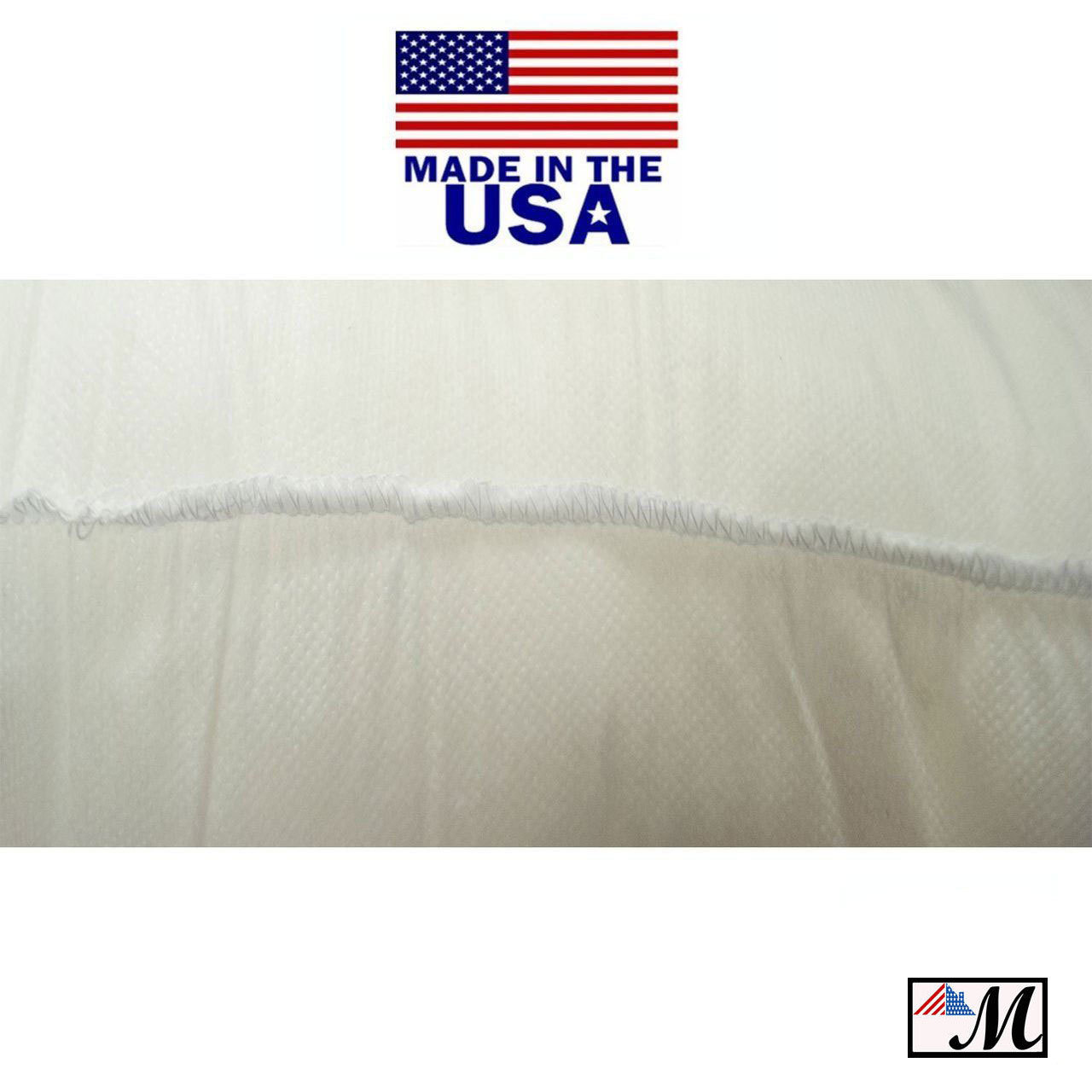 Mybecca New Hypoallergenic Square Euro Pillow Form Insert ALL SIZES Made In USA