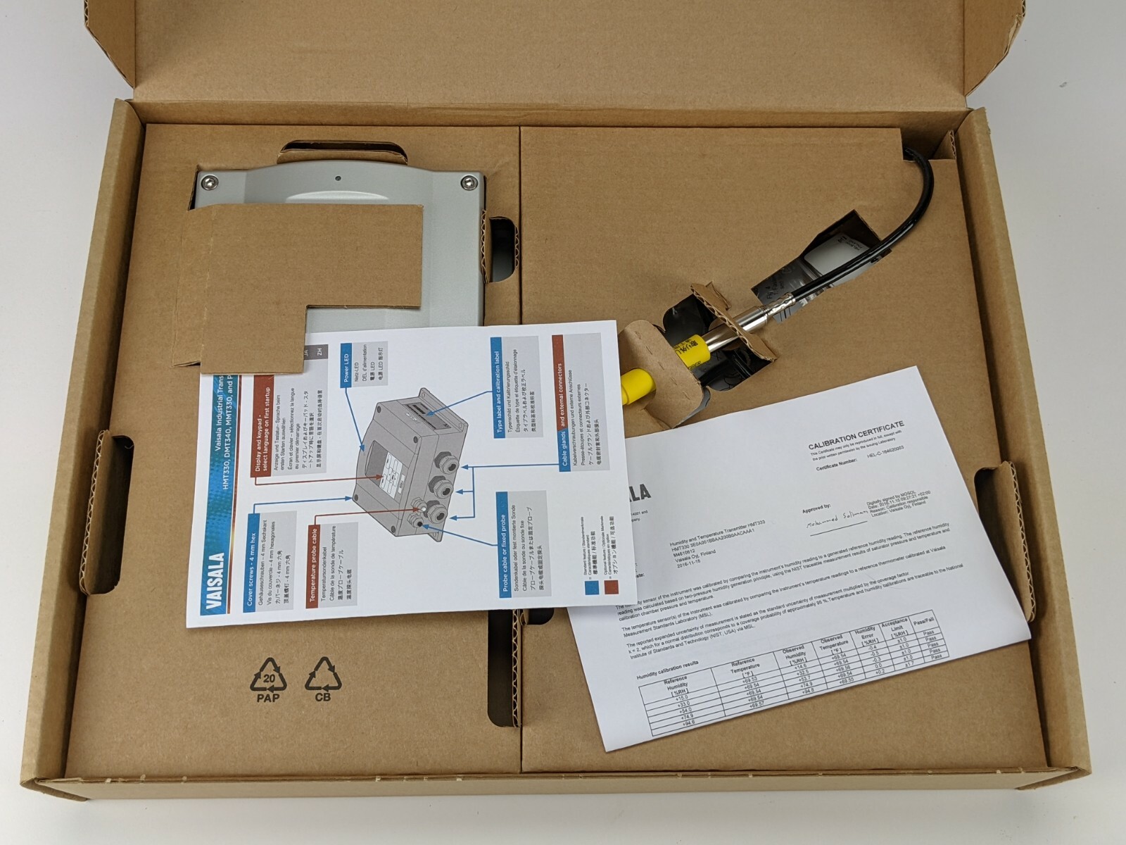 VAISALA HUMIDITY AND TEMPERATURE TRANSMITTER HMT333 HMT330 **NEW**