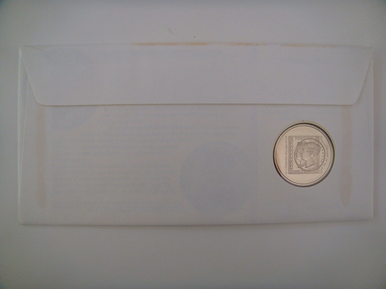 1995 Royal Mint William Wyon Bicentenary Medal Coin And Cover